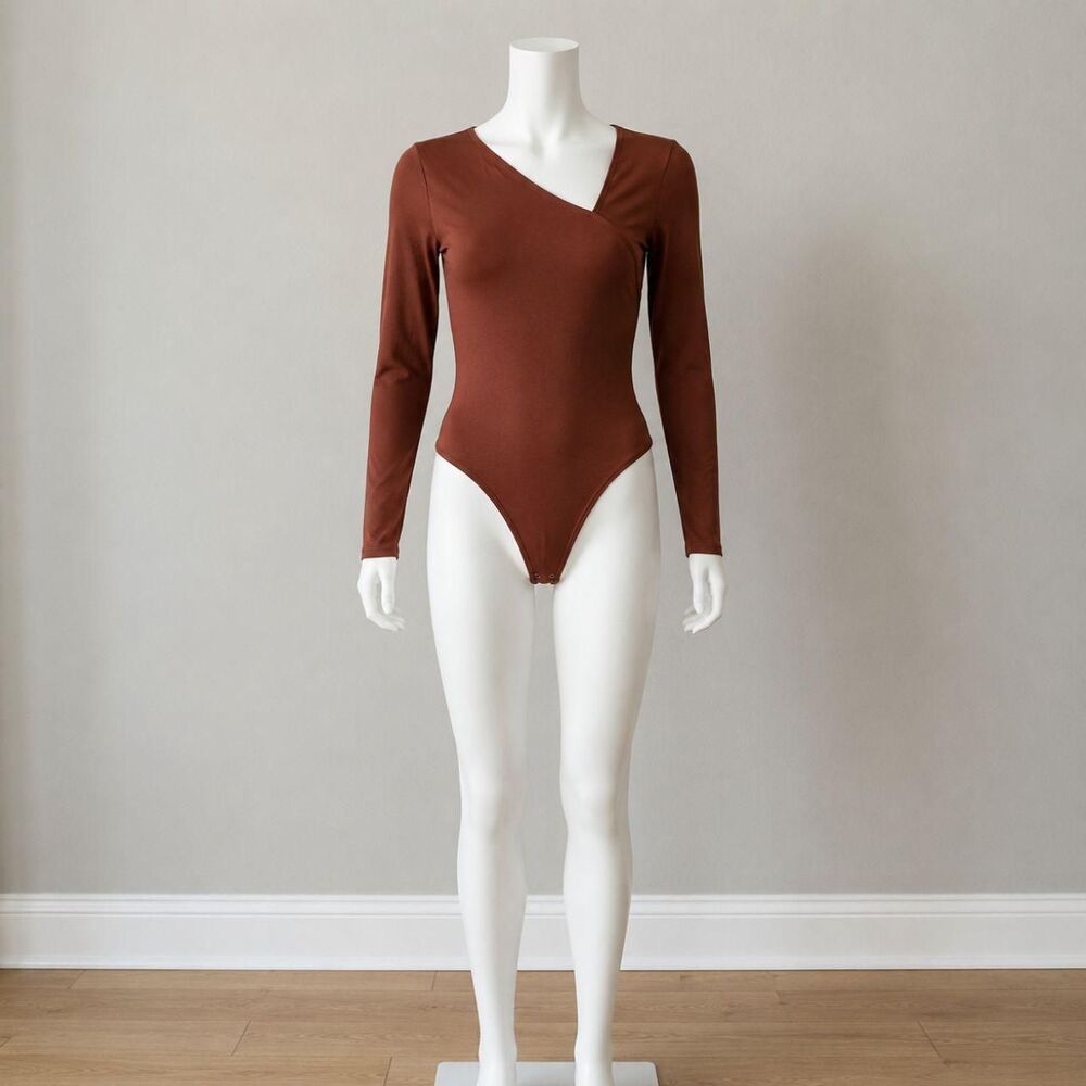 Abercrombie-fitch Women's Brown and Burgundy Bodysuit